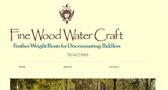 Desktop Screenshot of finewoodwatercraft.com