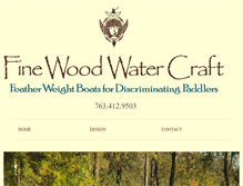 Tablet Screenshot of finewoodwatercraft.com